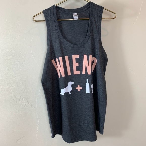 Gray and orange tank top - Picture 2 of 4